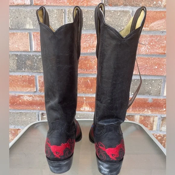 SMU Mustangs Gameday Cowboy Boots - Picture 7 of 7